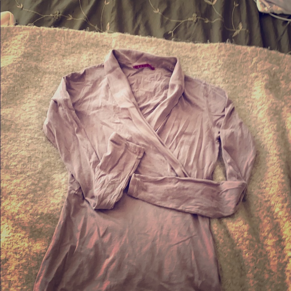 Lilac Velvet by Graham & Spencer Wrap front top